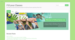Desktop Screenshot of fillyourclasses.com